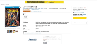 Los Goonies Blu-ray por solo 7,82€