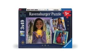 Puzzle Ravensburger Disney Wish de 3x49 Piezas por 3,60€
