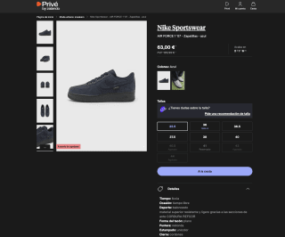 Zapatillas NIKE Air Force 1 '07 en CORDURA Dark Blue por solo 63€