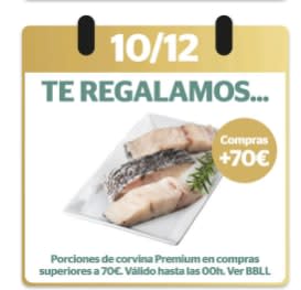 Porciones de corvina Premium Porciones de corvina Premium Porciones de corvina Premium Pack 3 u 330 g gratis con compras +70€