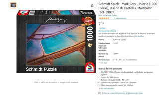 Puzzle 1000 piezas marca Schmidt Spiele Mark Gray por 7,79€
