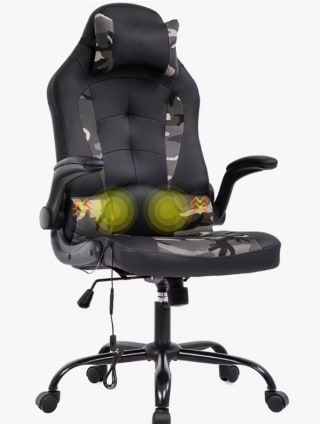 Silla gaming profesional con función de masaje por 54,99€