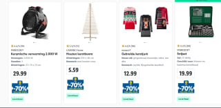 70% korting op heel veel artikelen in de Lidl webshop