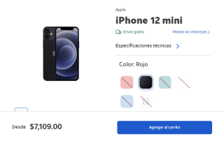 iPhone 12 Mini 64GB por $7,109 en AT&T
