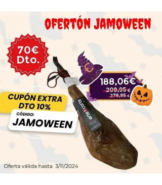 Halloween Jamón de Bellota 100% Raza Ibérica por 188,06€