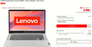 LENOVO IdeaPad Slim 3 Chrome 14M868 - 14 inch - voor €169 bij de MediaMarkt