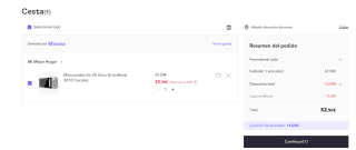 Microondas de 20 litros Grandheat 3010 marca Cecotec por 52,50€