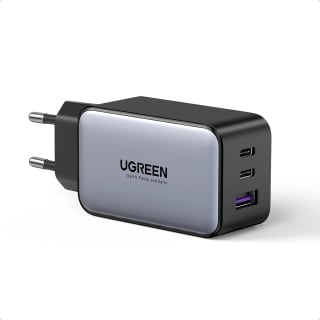 Ugreen GaN X 65W snellader adapter met 2 USB C en 1 USB poort voor €31,99 bij Amazon