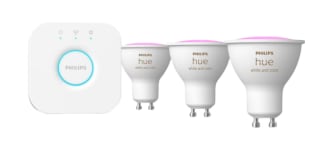 Philips Hue GU10 3-pack incl. Bridge starterkit voor €99,99 bij Coolblue