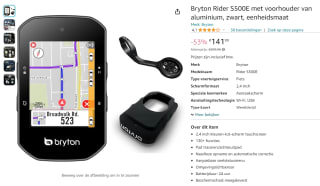 Bryton S500 fietscomputer