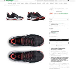 Zapatillas UNDER ARMOUR unisex Spawn 5 por solo 54,95€