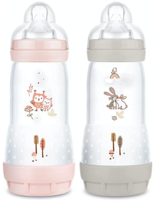 Lot de 2 biberons Mam Easy Start Anti-Colique à 9,90€