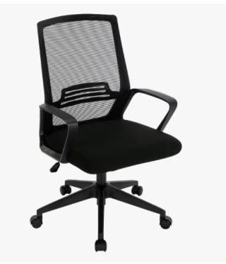 Silla De Oficina Giratoria con Soporte Lumbar, Ruedas y Tela de Malla por 35.99€ (Cuenta Nueva 23.99€)