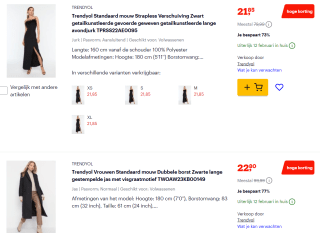 Tot 80% korting op Trendyol kleding bij Bol