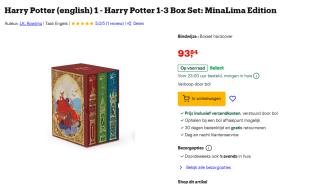 Harry Potter 1-3 Box Set: MinaLima Edition hardcover boek set voor €93,84 bij Bol