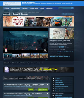 Assassin's Creed Odyssey por solo 5,99€