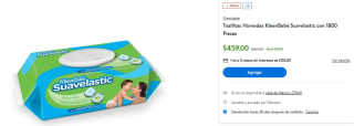 Toallitas húmedas Kleen Bebe por $459 en Walmart