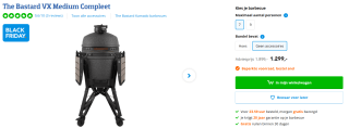 The Bastard VX Medium Compleet barbecue voor €1299 bij Coolblue