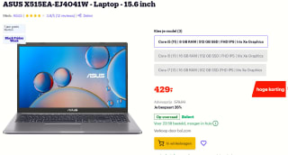 ASUS X515EA-EJ4041W - Laptop - 15.6 inch voor 429 bij bol.com
