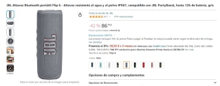 Altavoz JBL Flip 6 por solo 86,78€ amazon
