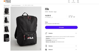 Mochila de la marca Fila modelo Saga por 14,50€