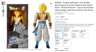 Bandai Dragon Ball Gogeta Super Saiyan 30cm por 12,50€