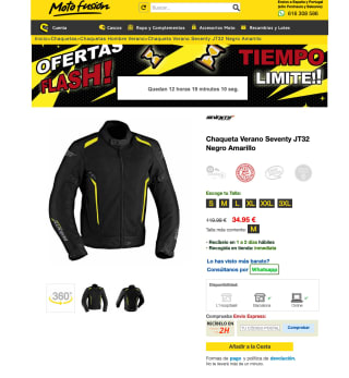 Chaqueta de moto Seventy JT32 verano por solo 34,95€