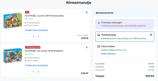 €10 korting bij aankoop van €50 aan PLAYMOBIL bij Smyths Toys