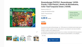 Puzzle de 1500 piezas marca Ravensburguer por 4,99€