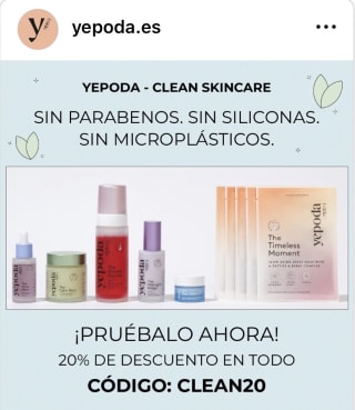 20% descuento en Yepoda