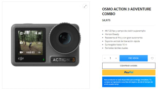 Cámara Osmo Action 3 Adventure Combo por $4,975 en DJI Store