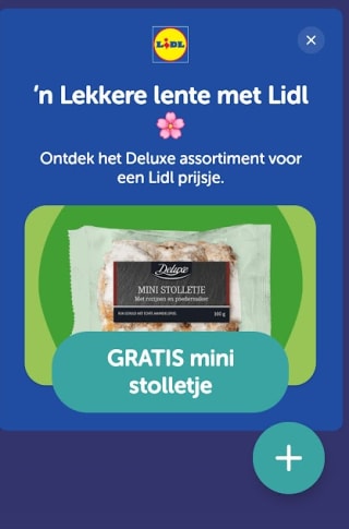 Gratis mini stolletje bij de Lidl