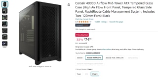 Corsair 4000D Airflow Tempered Glass PC case voor €74,90 met Amazon Prime