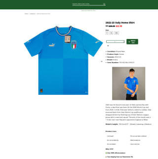 Camiseta local de Italia 2022-23 Hombre por 24,29€