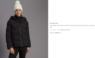 Chaqueta con relleno de fibra hueca de montaña de mujer Mountain Pro por 29.99€