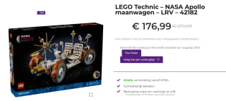 Lego NASA Apollo maanwagen – LRV (42182) voor €174,95 bij Brickfever