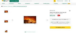 SONY 50" KD-50X73K LCD 4K Ultra HD por 587,01€