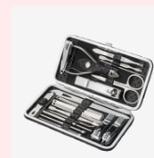 Juego de cortaúñas de acero inoxidable por 4,94