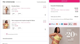 20% korting op alles vanaf 2 items bij Hunkemöller