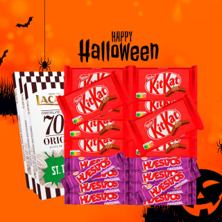 Pack Halloween KIT KAT + Huesitos + 3 Tabletas ST. TOMÉ por 10,99€