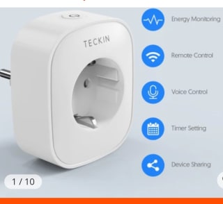 Teckin-enchufe inteligente SP22 con WIFI por 21€