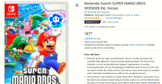 Nintendo Switch Super Mario Bros. Wonder voor €47,95 bij Amazon