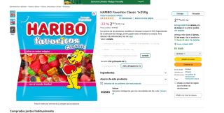 HARIBO Favoritos Classic 250g por solo 2,10€