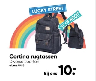 Cortina Kansas Rugzak voor €10 bij Big Bazar