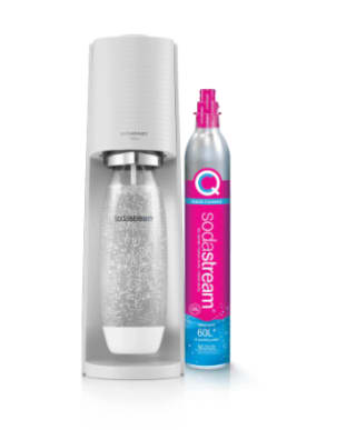 SODASTREAM TERRA WHITE pack maxi avec 2 recharges de CO2 Quick Connect et 3 bouteilles Fuse 1L compatible lave-vaisselle à 59,99€