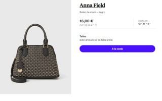 Bolso de mano Anna Field por 16€