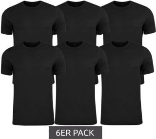 Puma Heren Basic Crew Shirt - 3 x 2 Shirts (Pack van 6) voor €33,86 bij Outlet46