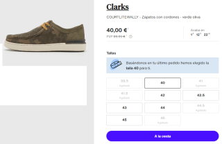Zapatos para Hombre de Piel Clarks COURTLITE WALLY por 40€