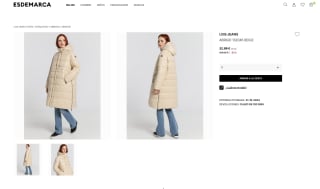 Abrigo LOIS beige para Mujer por 32,99€