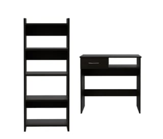 Combo Escritorio + Biblioteca Tuhome Office 11 Wengue por $79.990